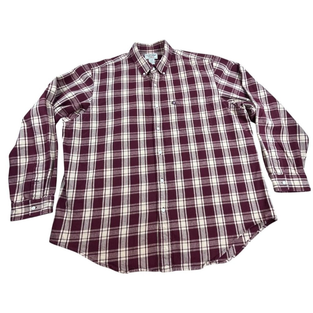 Vintage Ralph Lauren Jeans Shirt Mens XXL Red Plaid Flannel Button-Down Y2K 90s